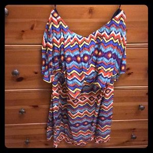 Annabella Strapless Printed Dress